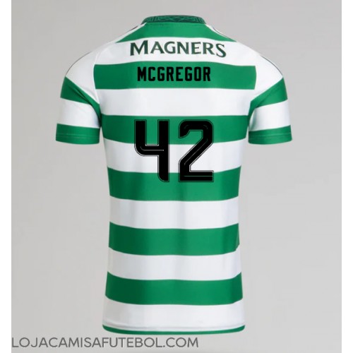 Camisa de Futebol Celtic Callum McGregor #42 Equipamento Principal 2024-25 Manga Curta